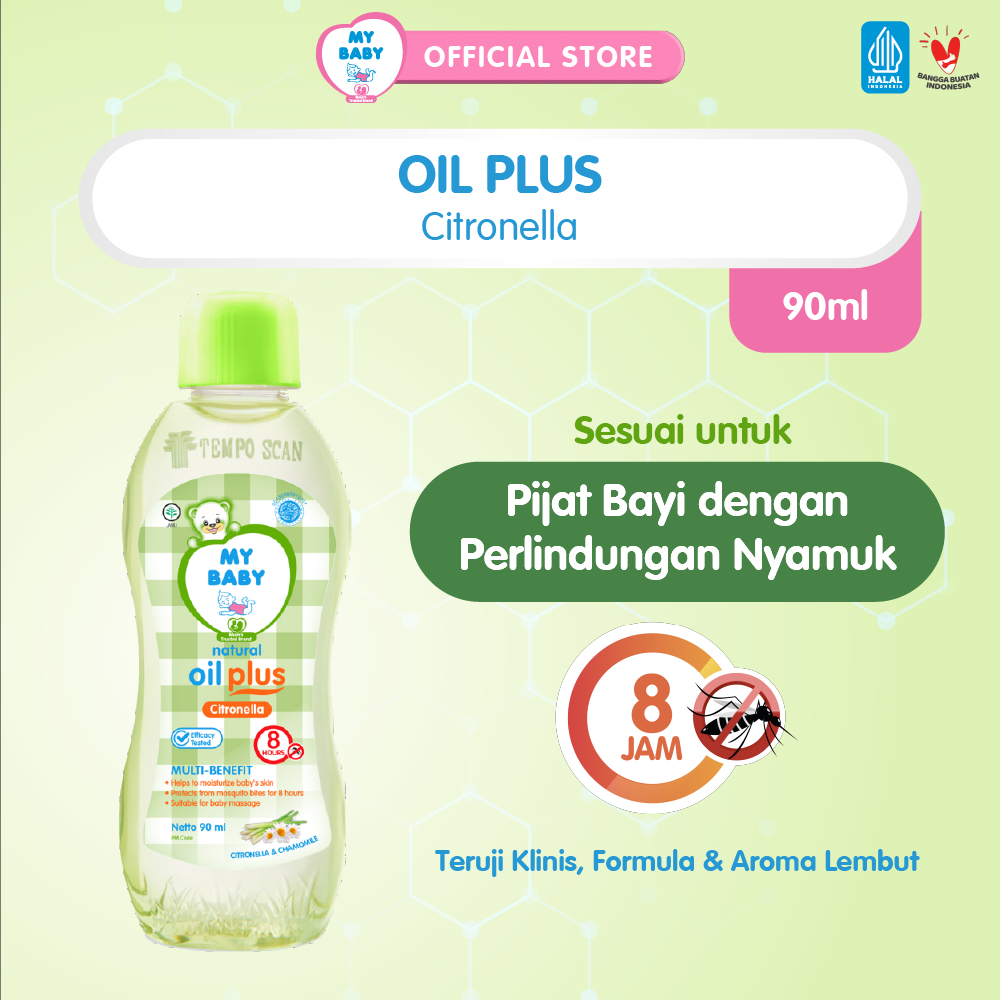MY BABY Oil Plus Citronella 90 mL - Exp: 06.2027