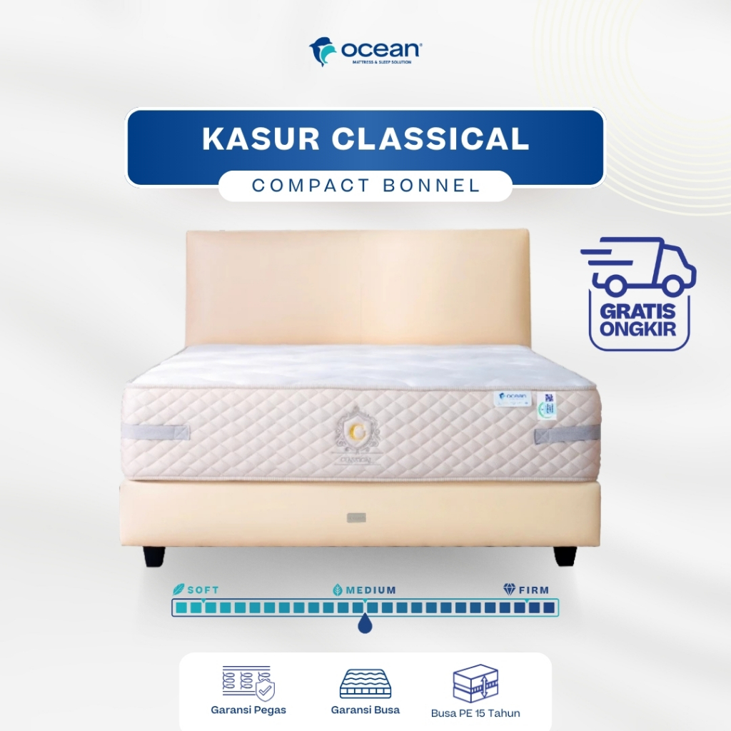 Ocean Spring Bed - Kasur Classical Compact Bonnel Garansi 15 Tahun | Springbed Kesehatan Empuk