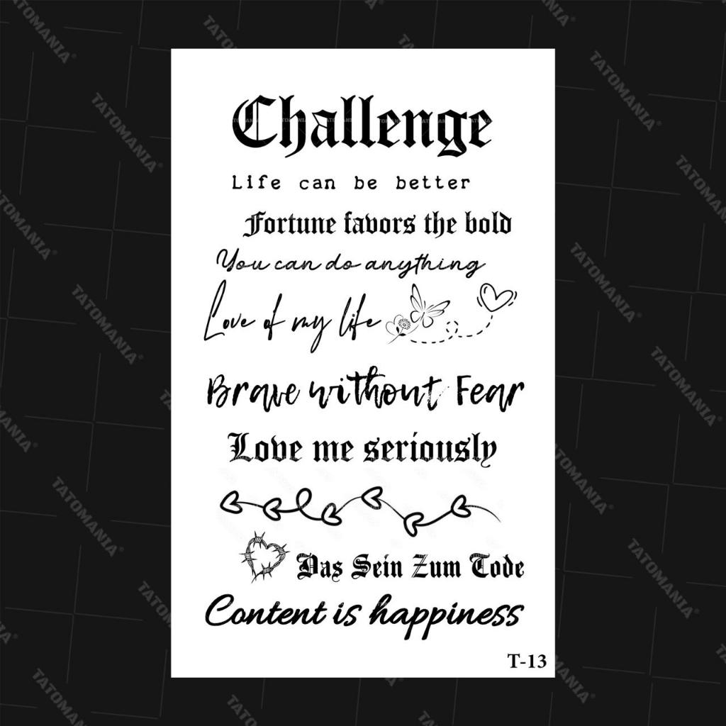 TM-Sticker tattoo temporary semi permanen Tulisan 13