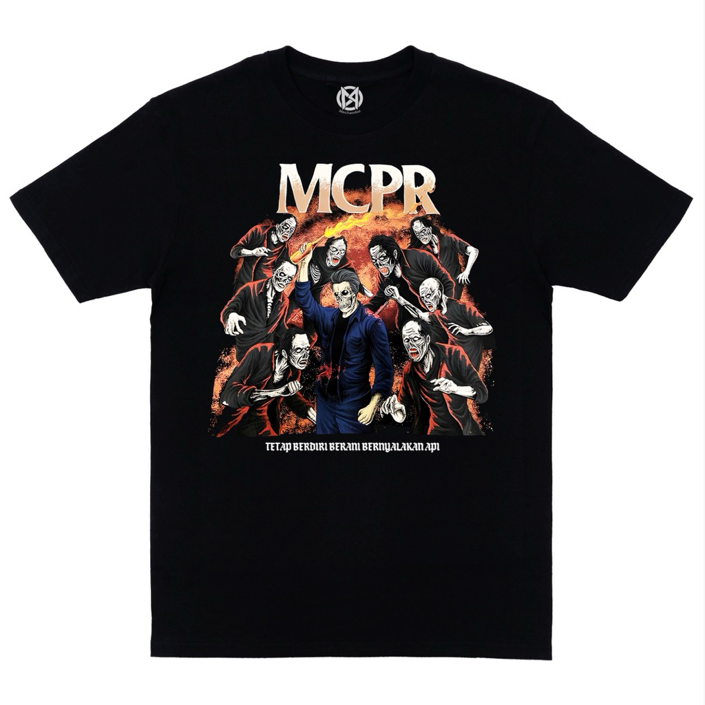 MCPR punk KAOS BAND MCPR JAGA API JANGAN MEMADAM 24s tebal FREE STIKER
