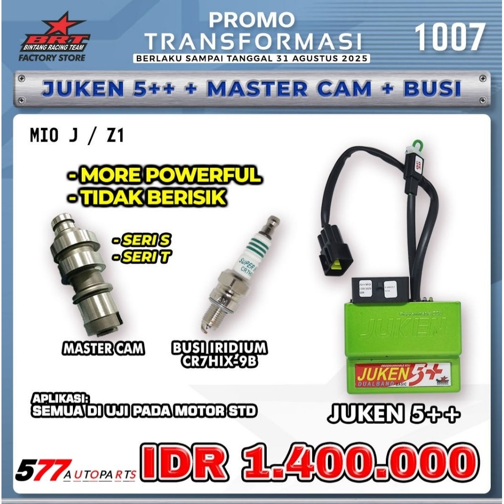 Juken 5++ + Master Cam Noken As Mio J