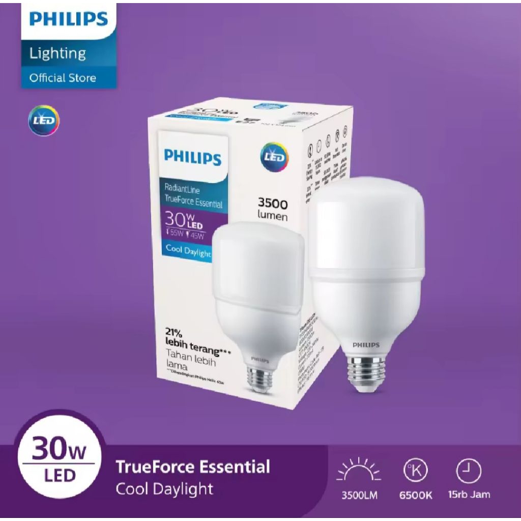 Philips Lampu LED Radiantline TrueForce 30 Watt - Original