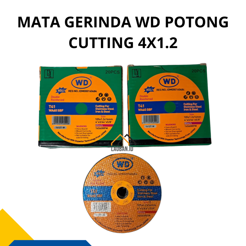 GROSIR Mata Gerinda WD Potong Cutting 4x1.2