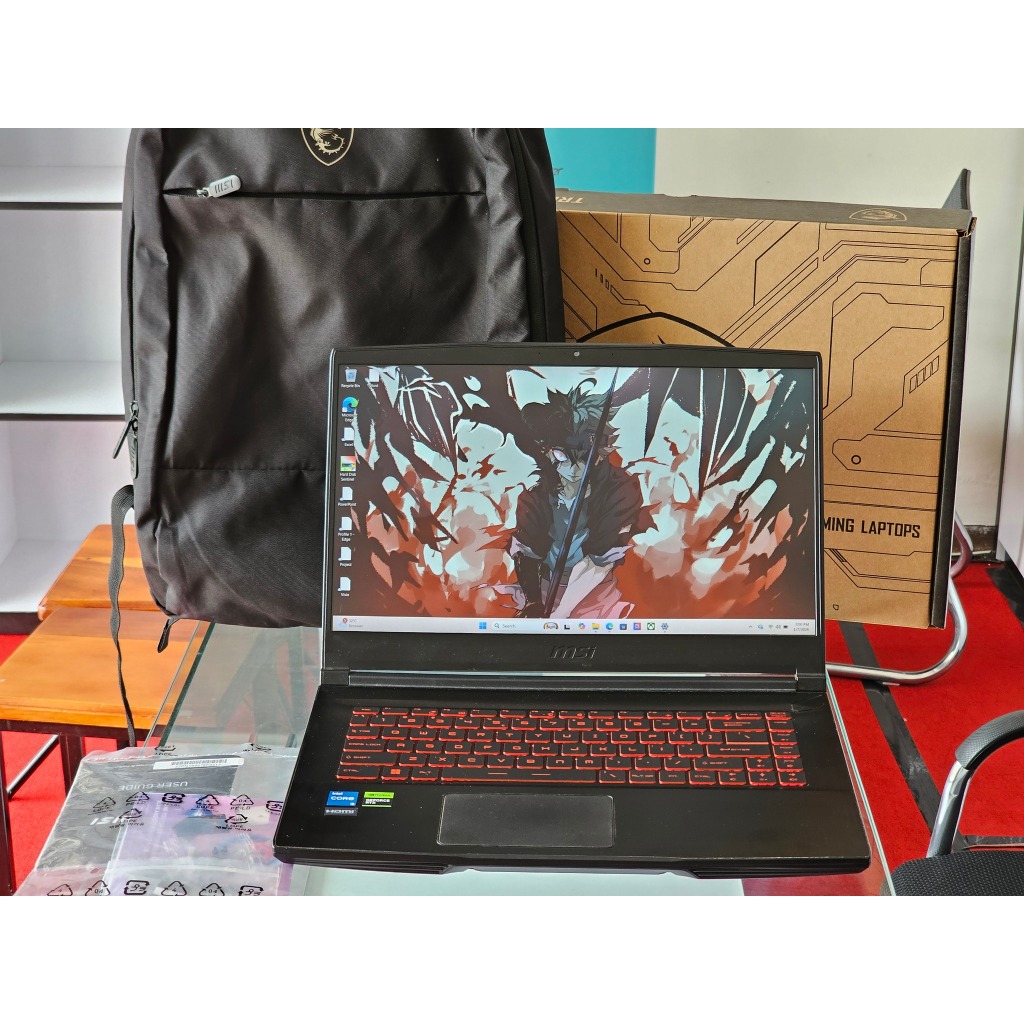 MSI THIN GF63 12VE intel Core i5 Gen 12 Ram 16 GB SSD 512 GB Nvidia RTX 4050 144 Hz Slim Gaming Edit