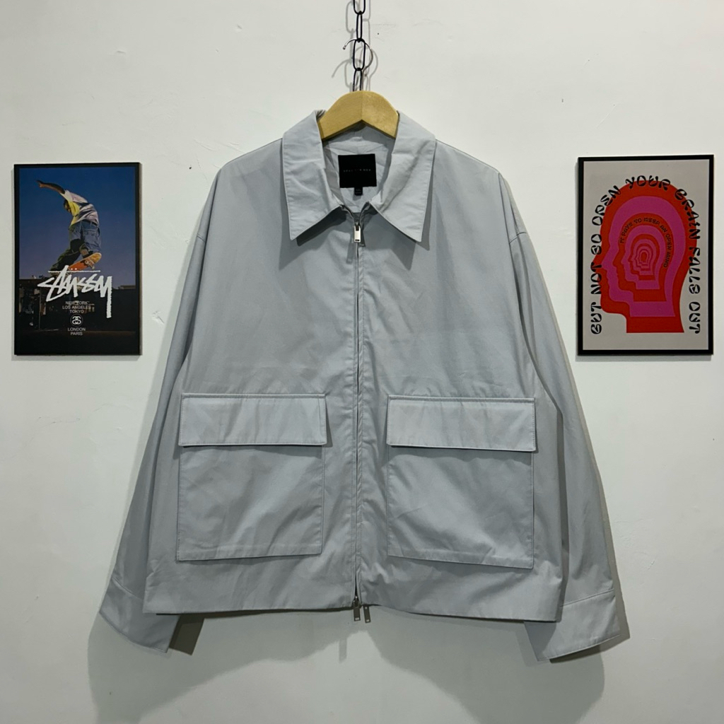 Jacket spao double pocket double zipper