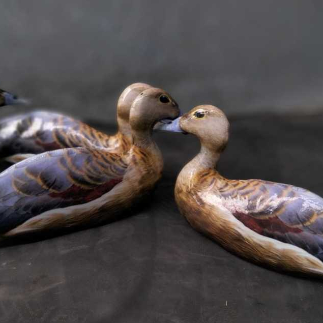 jontrot boneka burung belibis alis kuning  mirip asli ampuh