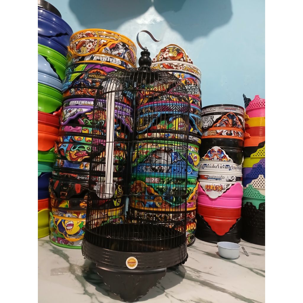 sangkar OCTAGON pintu tengah