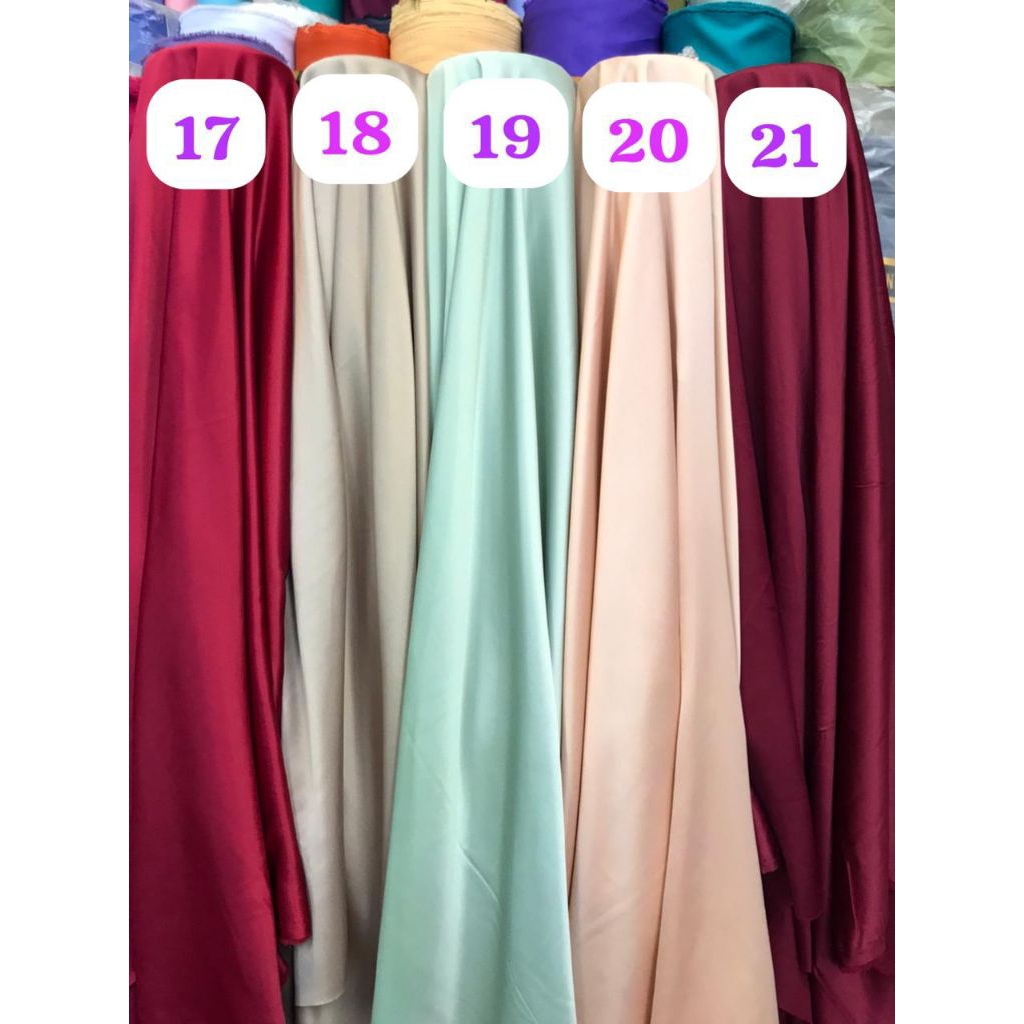 Satin velvet/bridesmaid/dalaman kebaya/baju melayu/seragam pesta