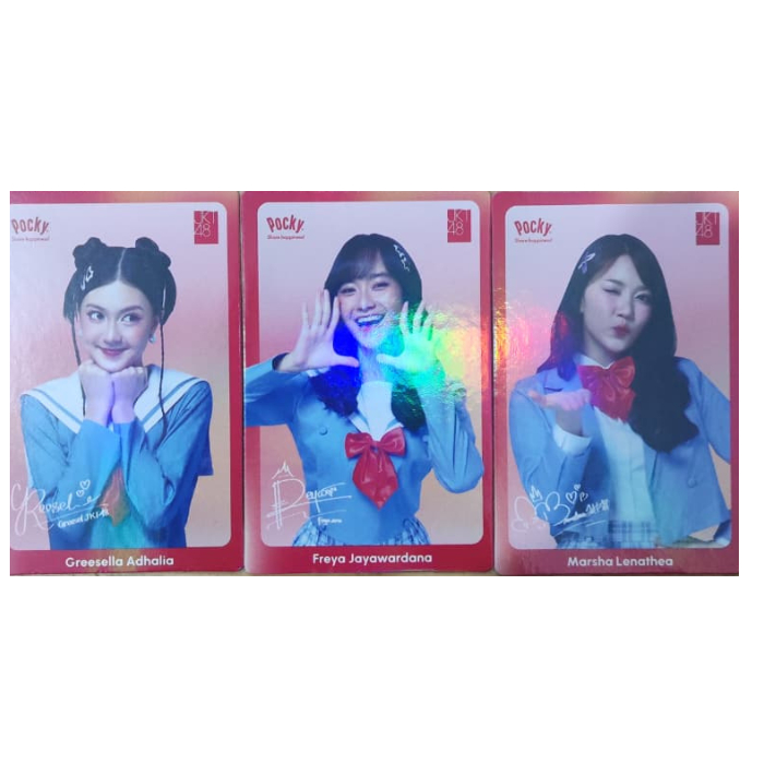 Photocard Pocky X JKT48 JKT48 Photocard JKT48 Photo Card JKT 48 Photocard JKT48 Pocky X JKT48 Card J