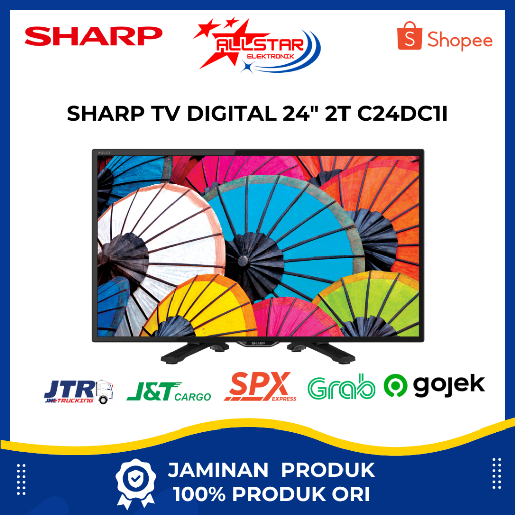 SHARP LED TV DIGITAL LED TV 24"INCH - 2T-C24DC1I