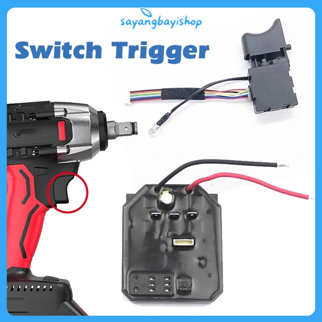 [COD] Saklar Modul Impact Wrench JLD Esc Speed Controller Impact Wrench Drill Brushless JLD Switch