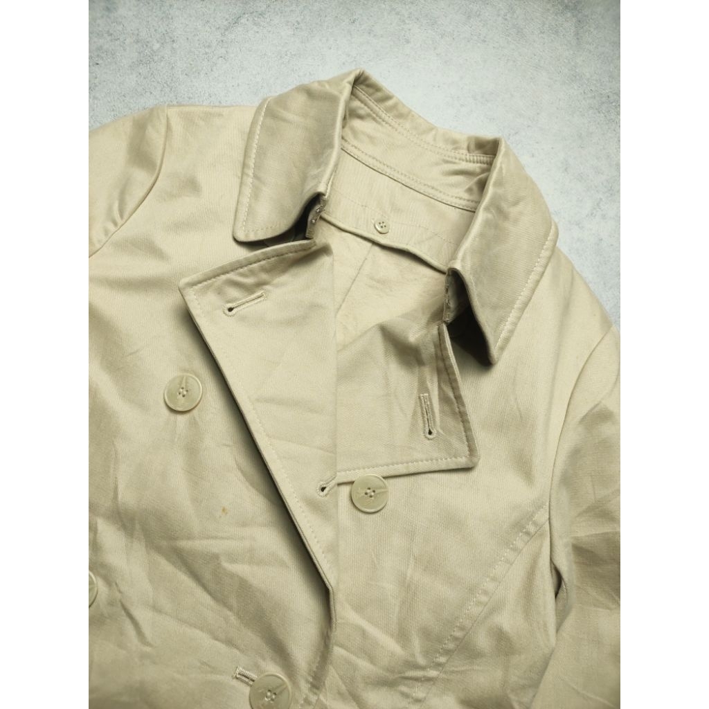 Vintage Uniqlo Double Breasted Trench Coat