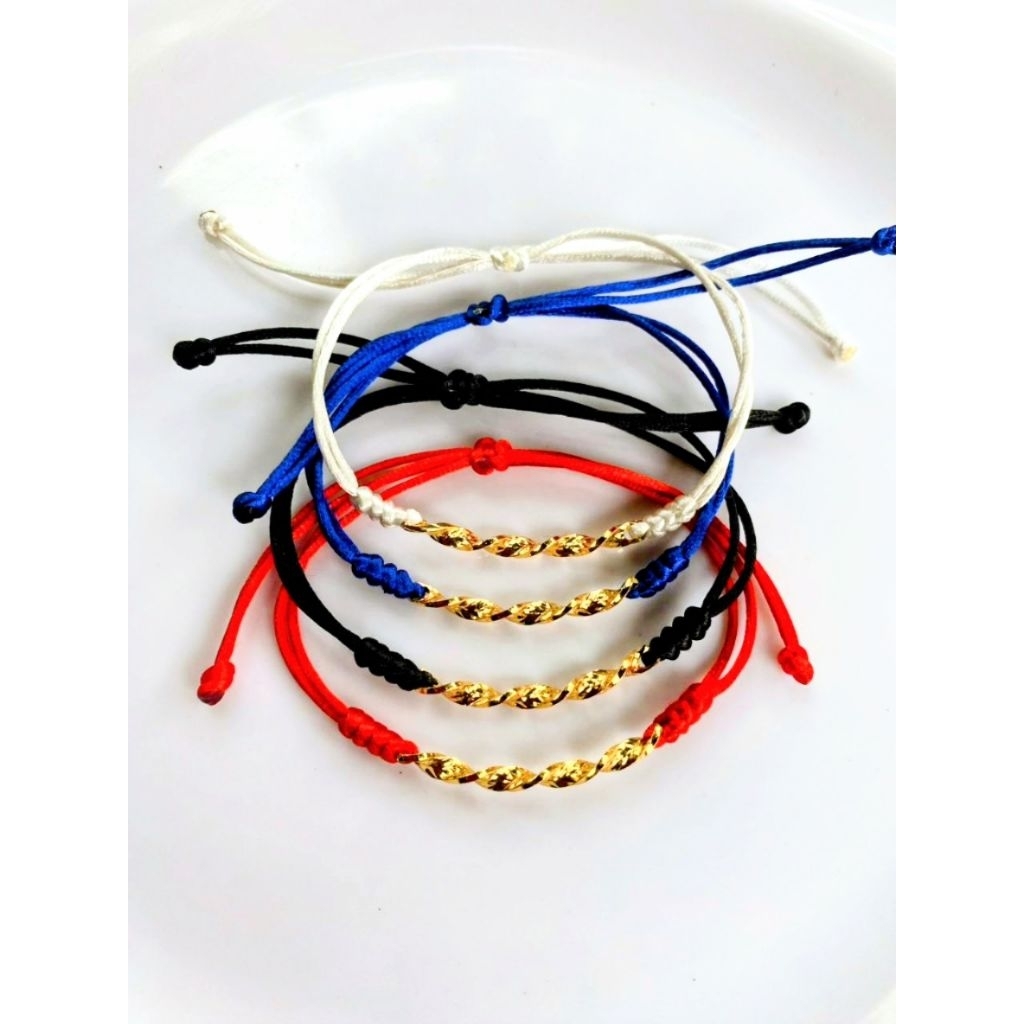 Gelang Tali Plat Blink² Polos Gelang Lapis Emas
