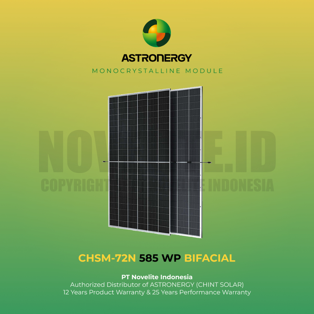 Panel Surya | Astro N5 CHSM72N-DG 585 WP | Monocrystalline Module | SNI | High Efficiency