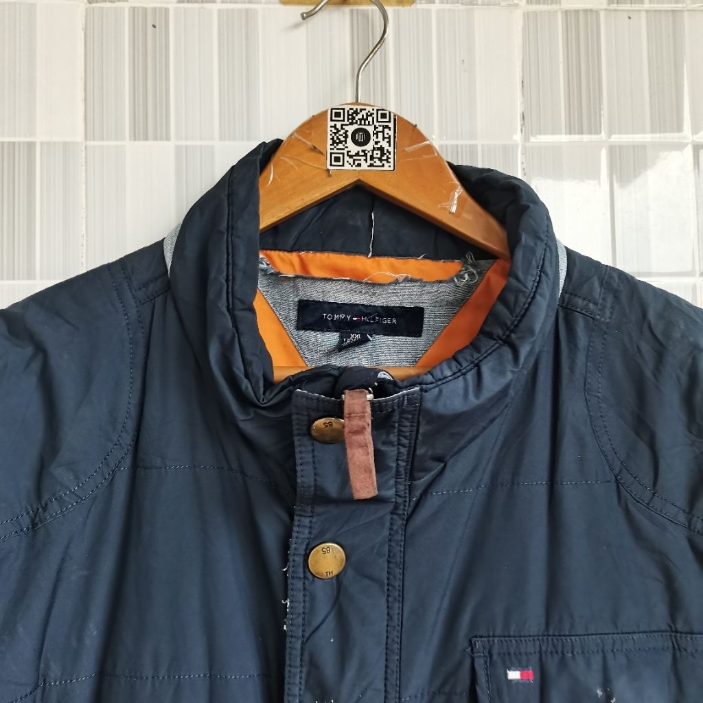 1219. ROMPI VEST TOMMY HILFIGER SIZE XL WARNA NAVY PRELOVED