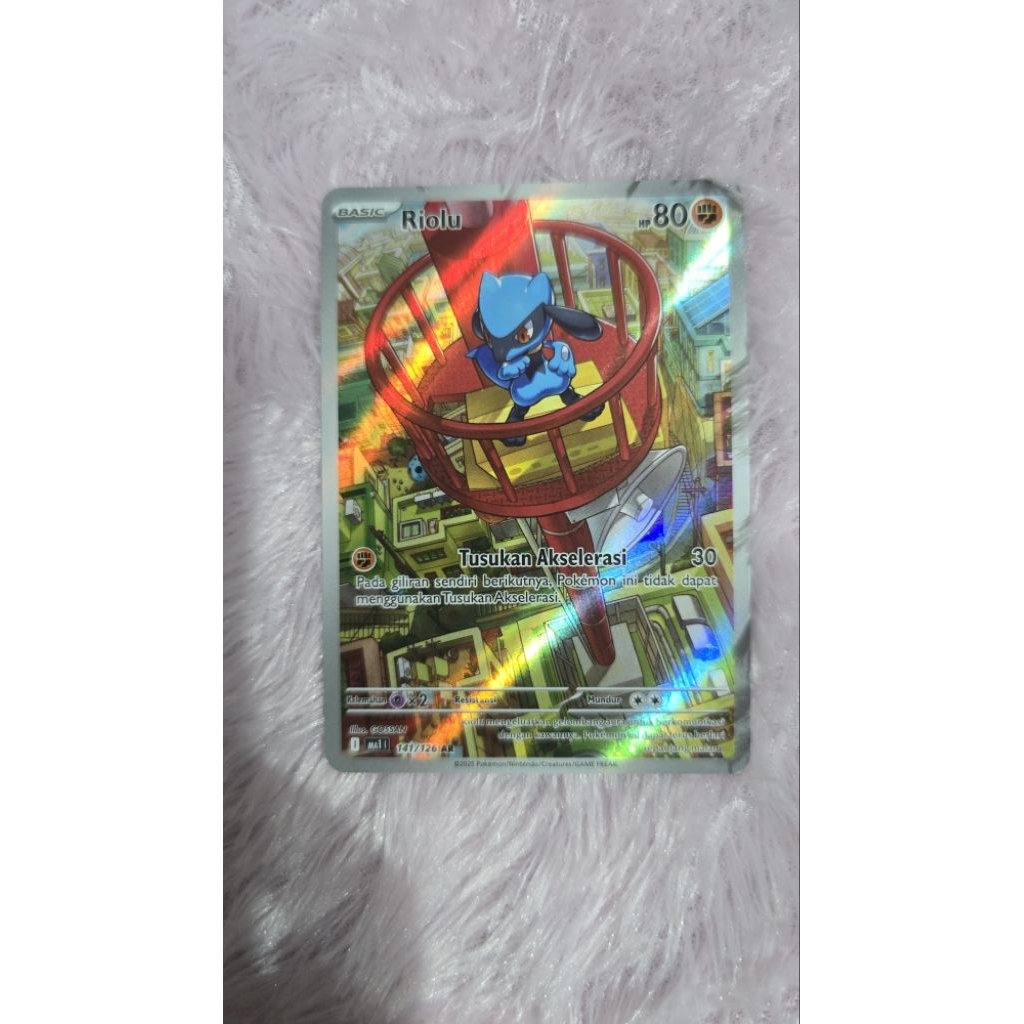 Kartu Pokemon Riolu Ar Evolusi Mega