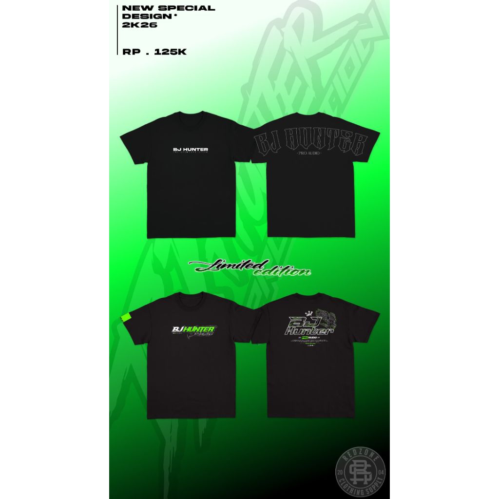 kaos terbaru BJ Hunter 2026 original BJ HUNTER