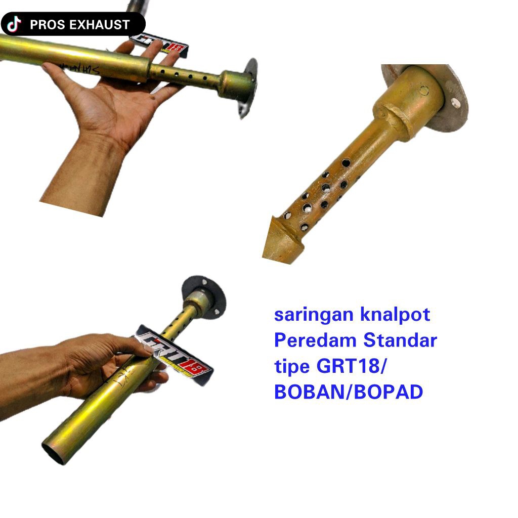 Saringan knalpot RX-King Peredam Standar/ori non Bobok tipe GRT18/Altech/Boban/Boter/Bopad pnp ke or