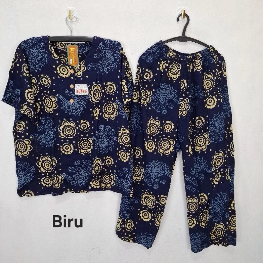 BAJU TIDUR PIYAMA KENCANA UNGU LENGAN PENDEK CELANA PANJANG BAHAN KATUN RAYON MODEL TERBARU