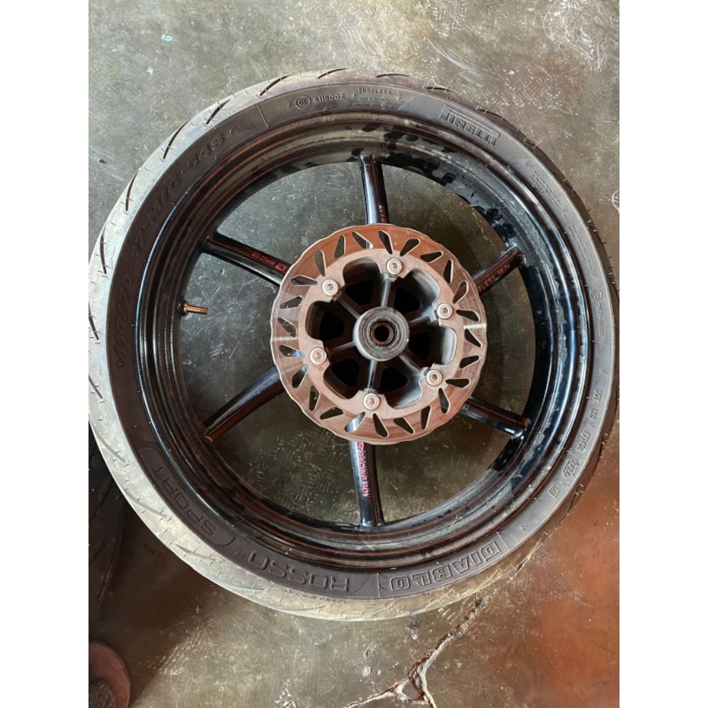 velg ninja rr rcb orriginal + nap gear