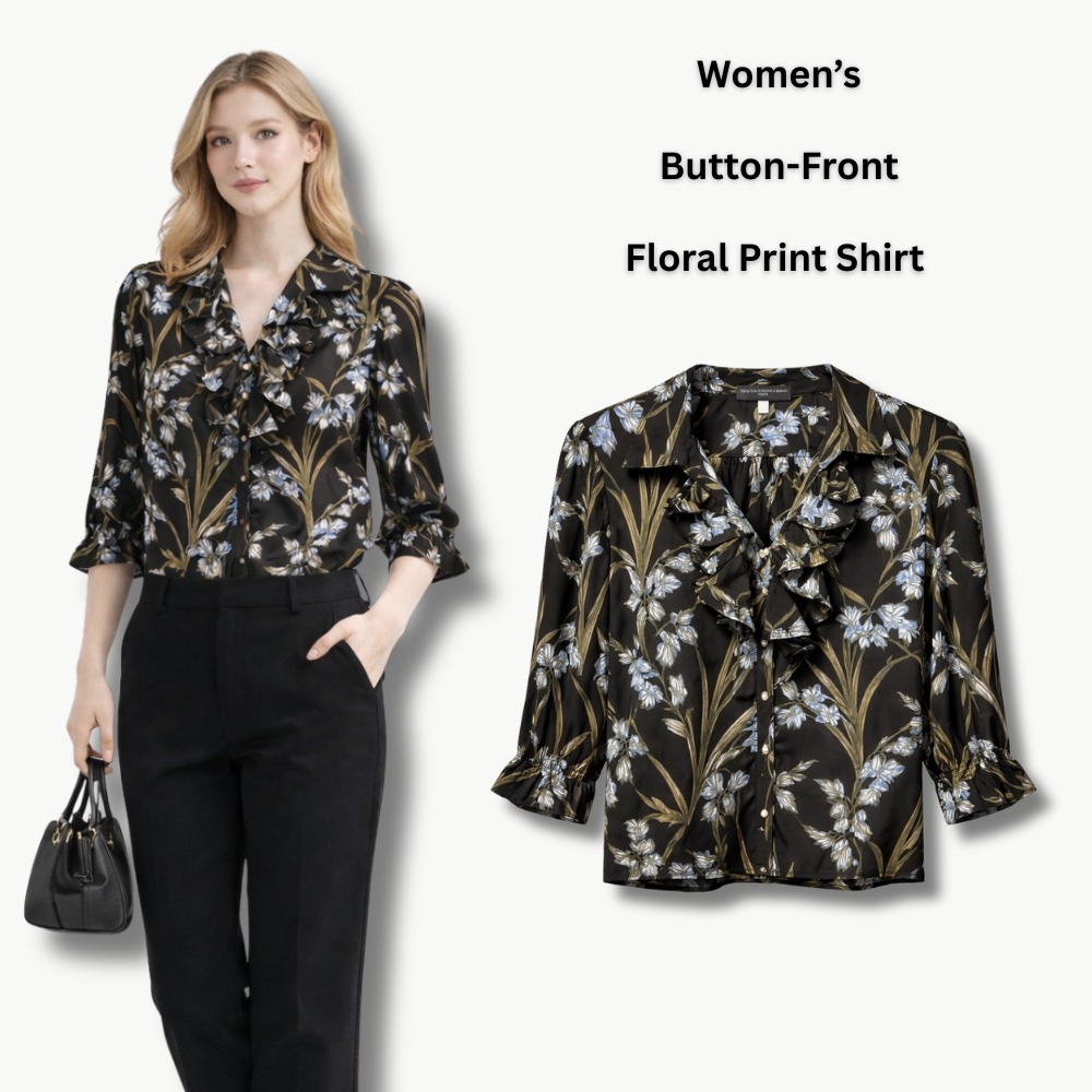 Blouse Wanita Lengan Panjang (KARL07/DKNY08 CHIFFON BL)