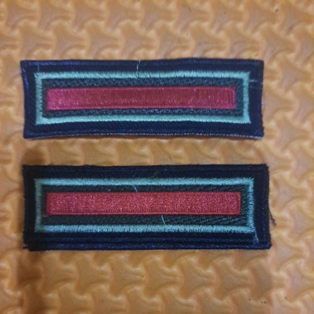 Bordir PANGKAT PDL TNI prada tanpa perkeras matra darat