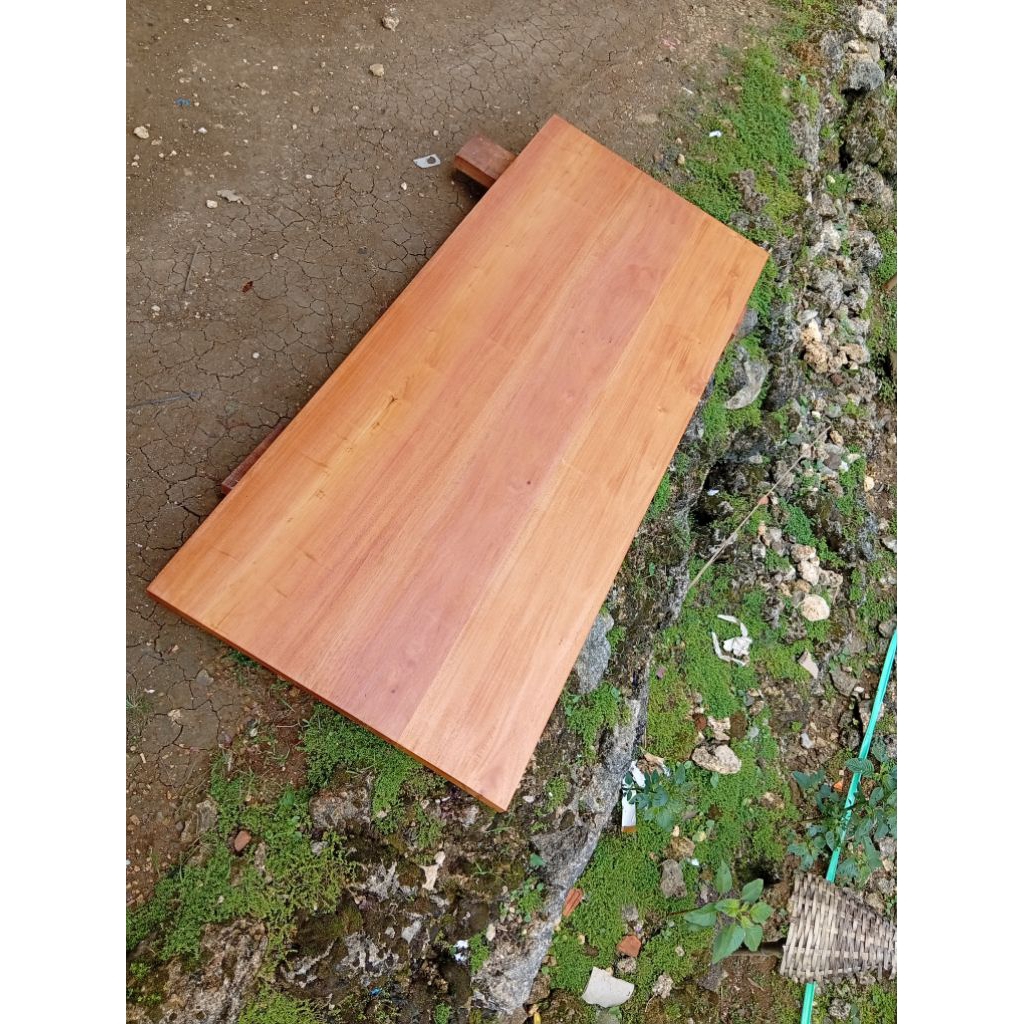 papan ambalan daun meja kayu mahoni