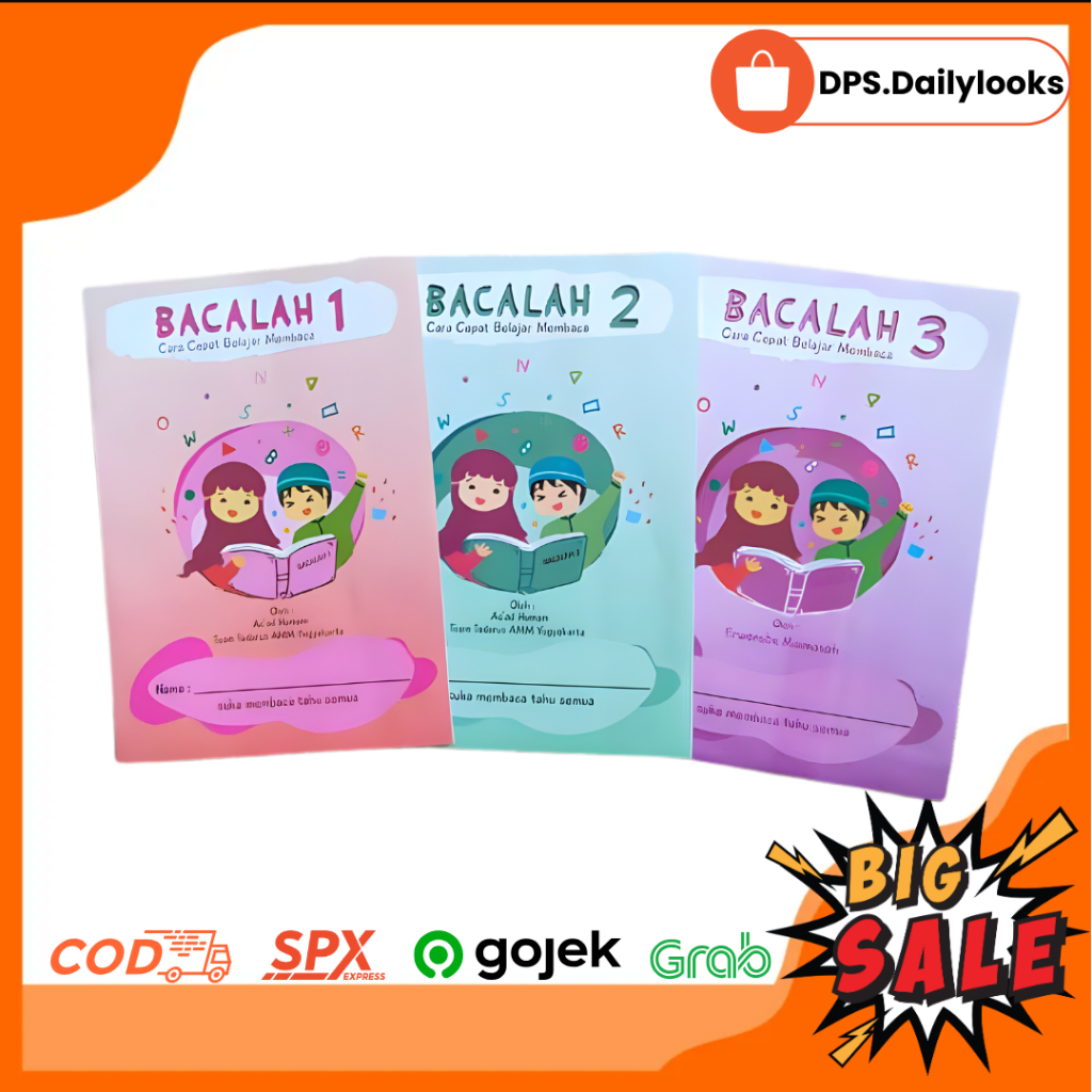 (DAPAT 3 BUKU) Buku Bacalah 1 2 3 Lengkap | Karya As’ad Humam (Pengarang Iqro) | Membaca TK PAUD