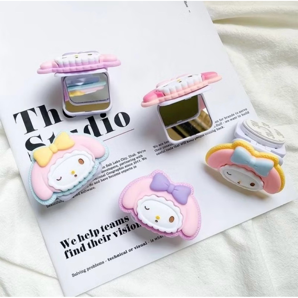 (PROMO CUCI GUDANG) Sanrio Characters Griptok Cermin Ring Phone Holder Miror untuk Android Iphone