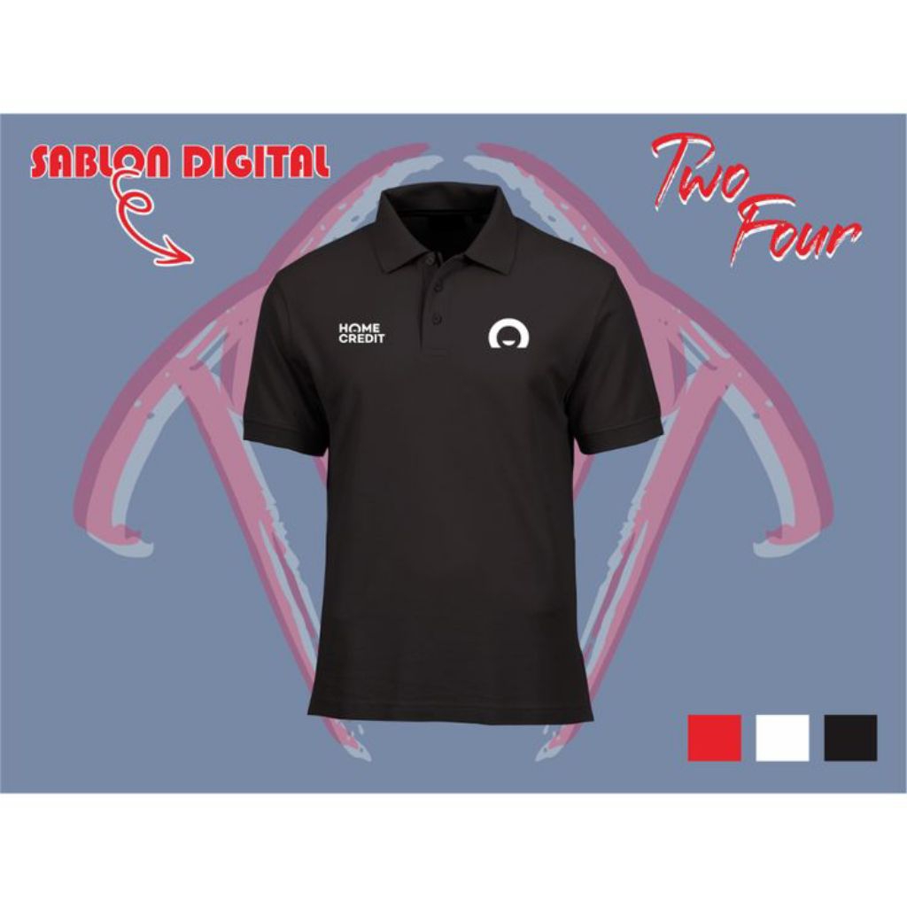 KAOS POLO SHIRT HOME CREDIT BAJU POLO SHIRT BERKERAH