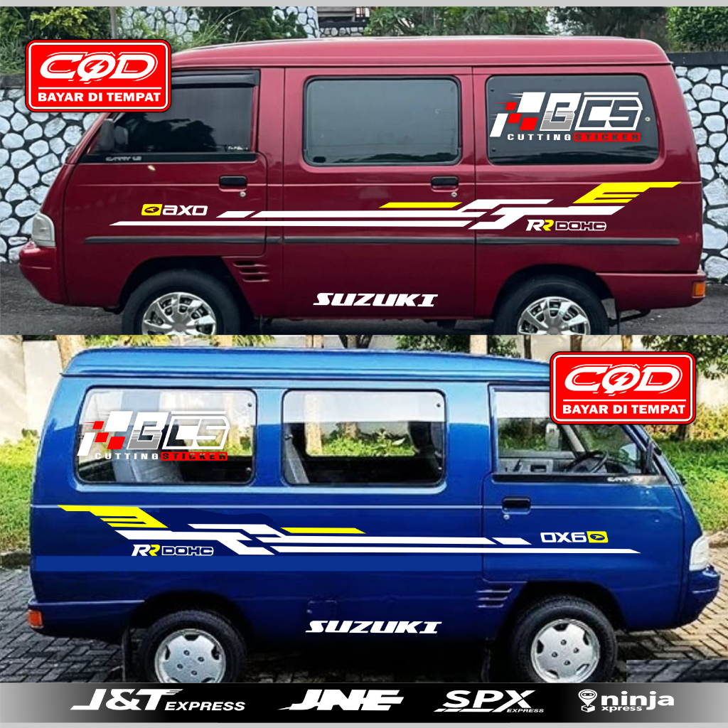 Stiker Striping List Sporty Stiker Mobil Futura Stiker Stiker Cutting Mobil Carry Futura Stiker Mobi