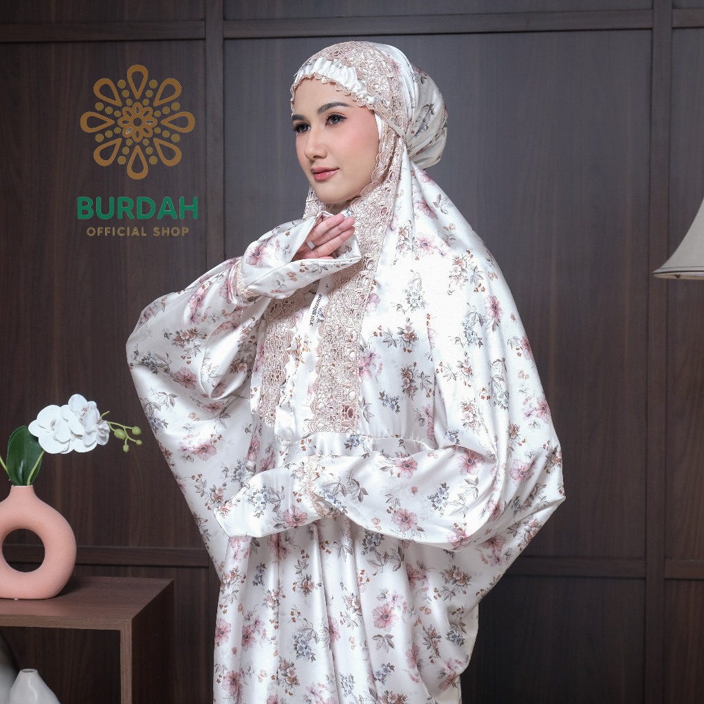 BURDAH - Mukena Terusan Dewasa Armani Sutra Silk Series