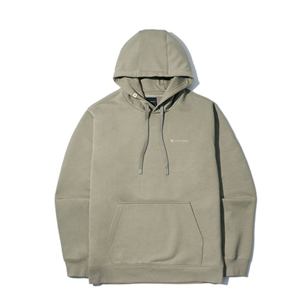 Snow Peak Union Minimalistic Small Embroidered Logo Hoodie - Recycled Cotton Pullover Hoodie - Unise