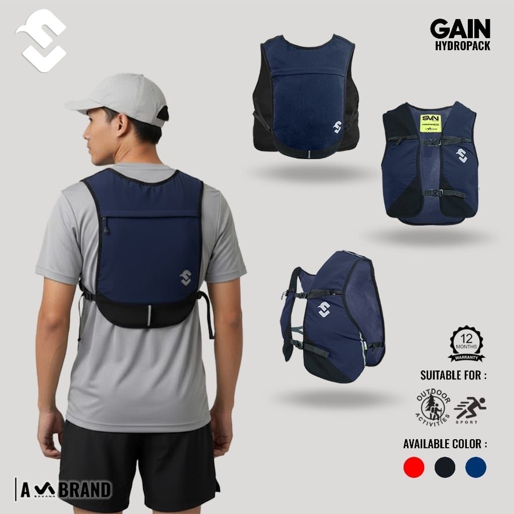 HYDROPACK SAVANA TRAIL RUNNING GAIN OLAHRAGA TEKTOK HIKING VEST