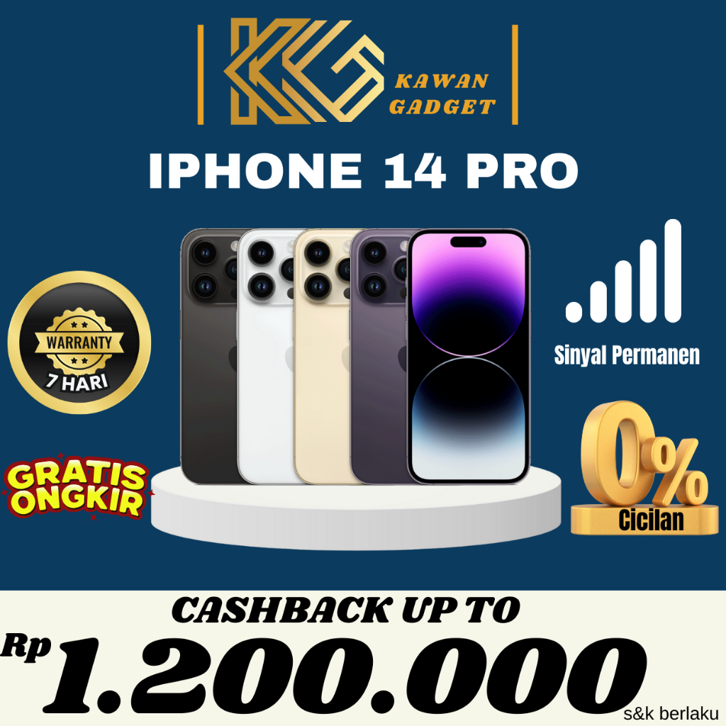 Apple | Iphone 14 Pro iBox 512GB | 256GB | 128GB Second Fullset Original