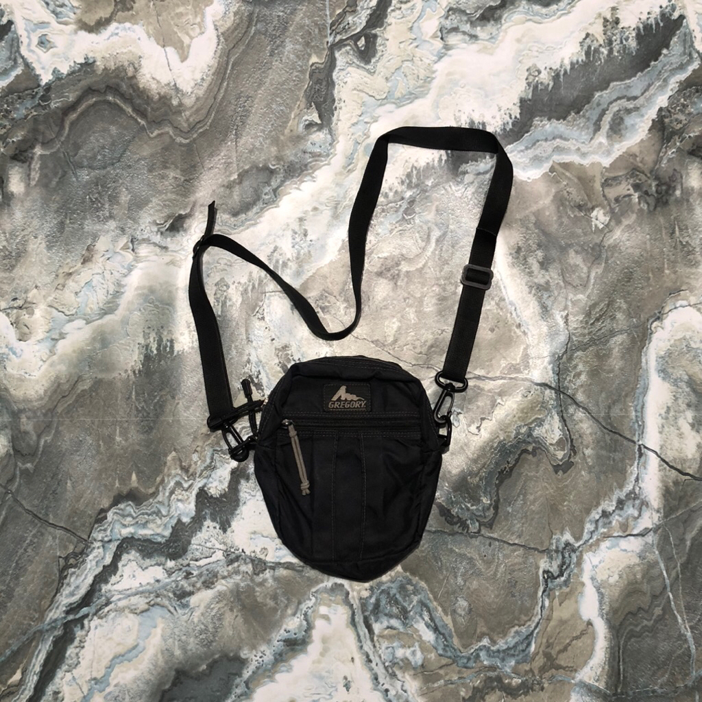 tas gregory outdoor black slingbag bag