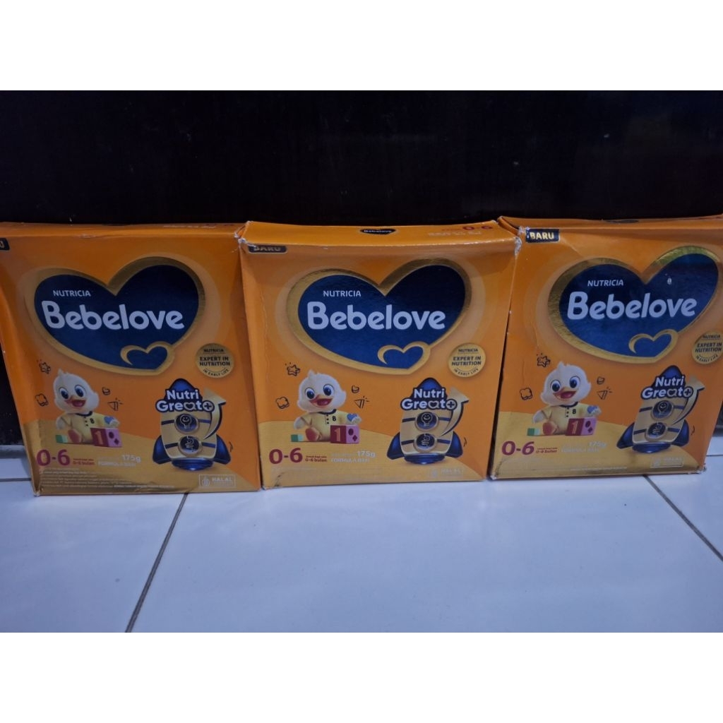 paket susu bebelove 3 box ( 175gr x 3 )