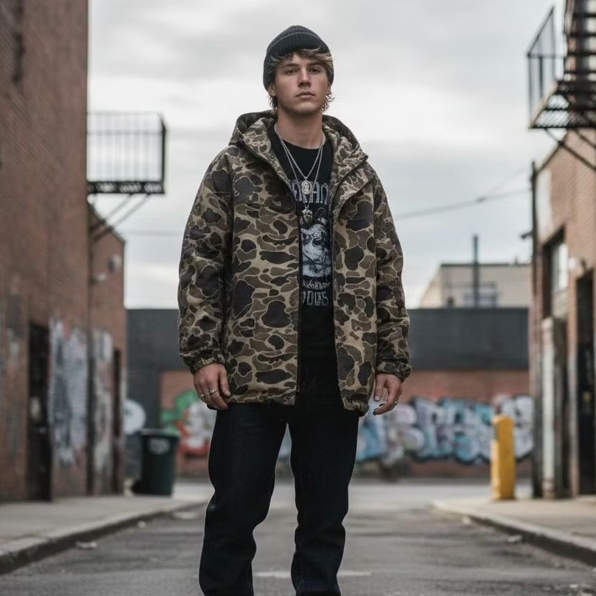 T.T.U DUCK CAMO HUNTING JACKET CANVAS