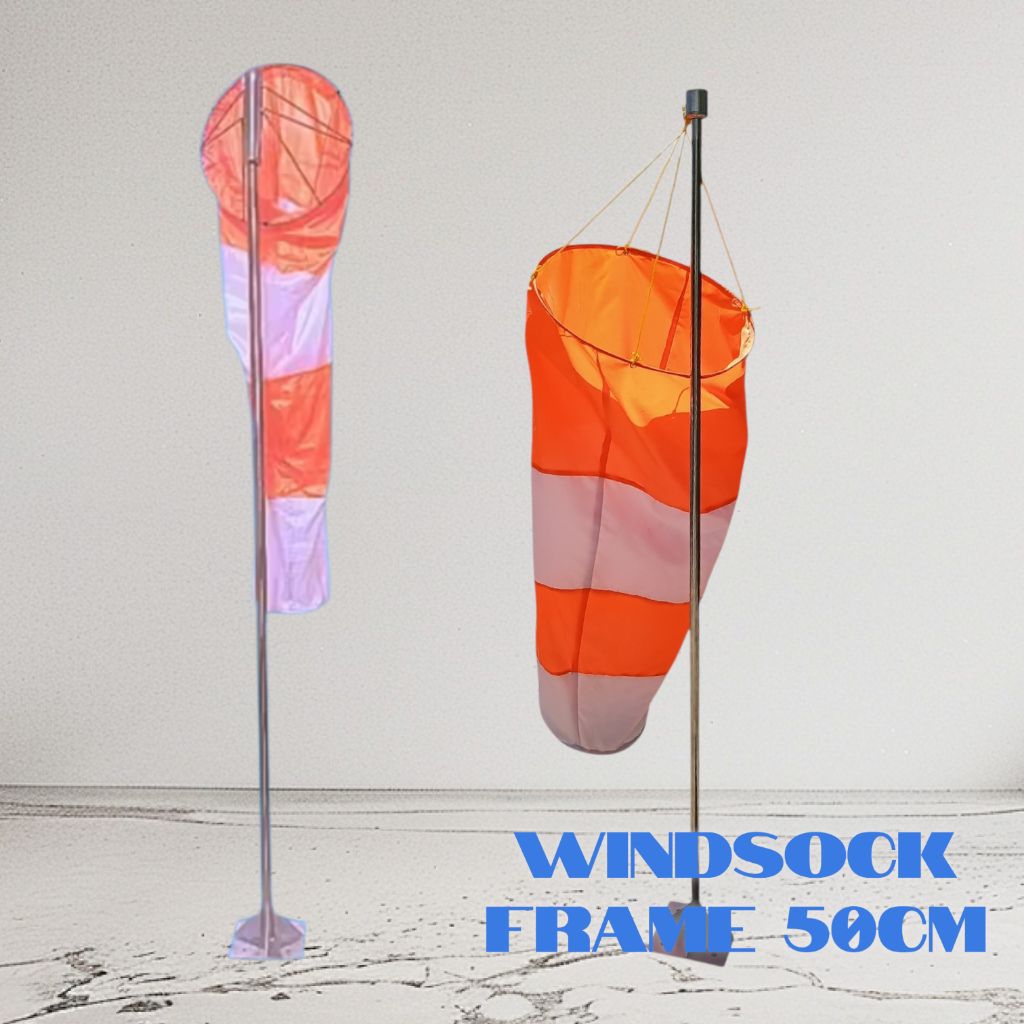 windsock petunjuk mata arah angin windsock petunjuk mata arah angin warna orange putih