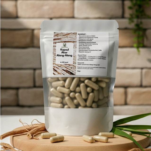 Kapsul Akar Alang-alang Isi 100 Alami