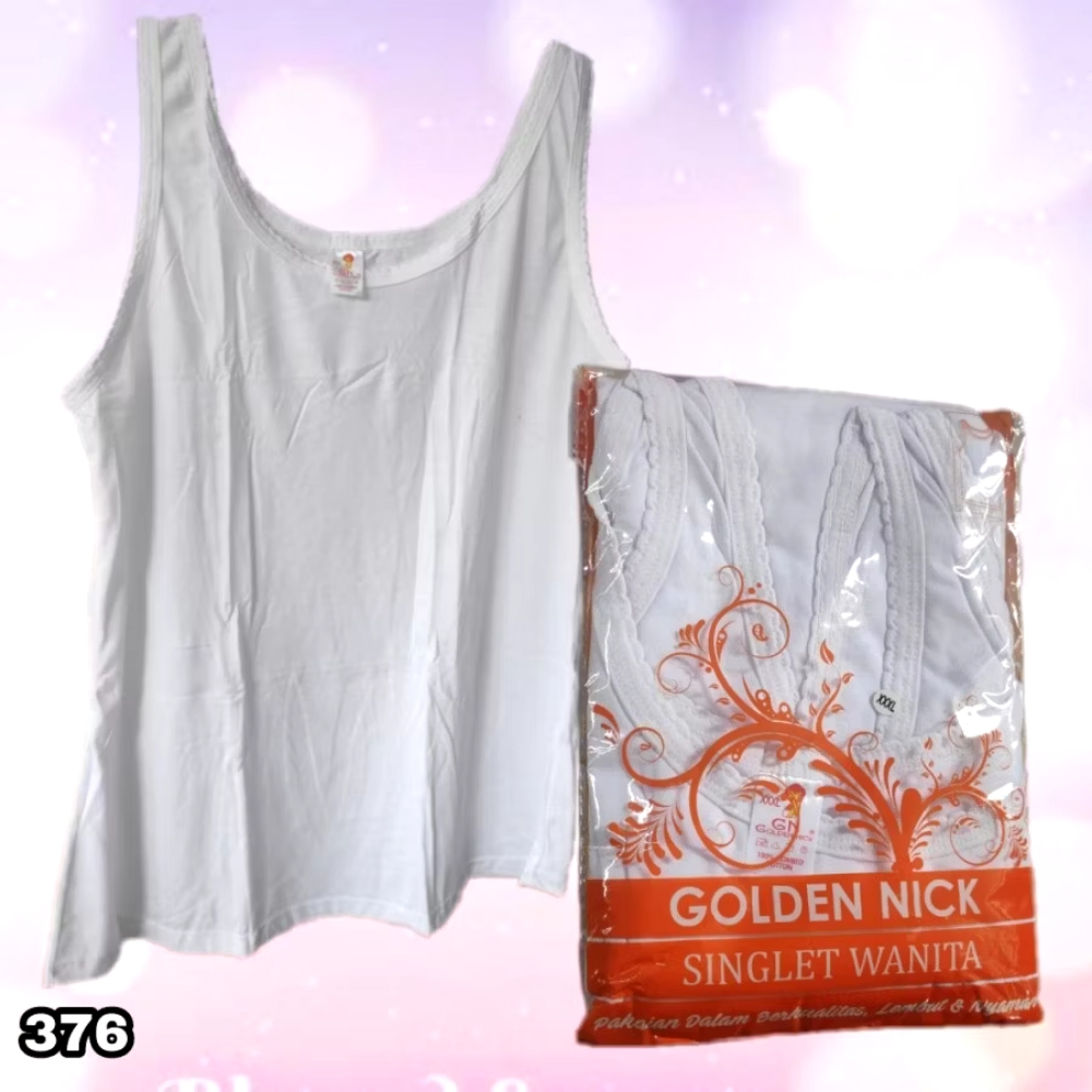 [ 3PCS ] Singlet Wanita Jumbo Golden Nick AT 1073 | Kaos Dalam Wanita Jumbo - Tanktop Wanita