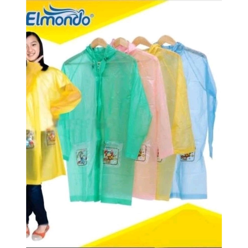 Jas hujan Elmondo anak Ponco kidds 502/jas hujan anak remaja SD, SMP