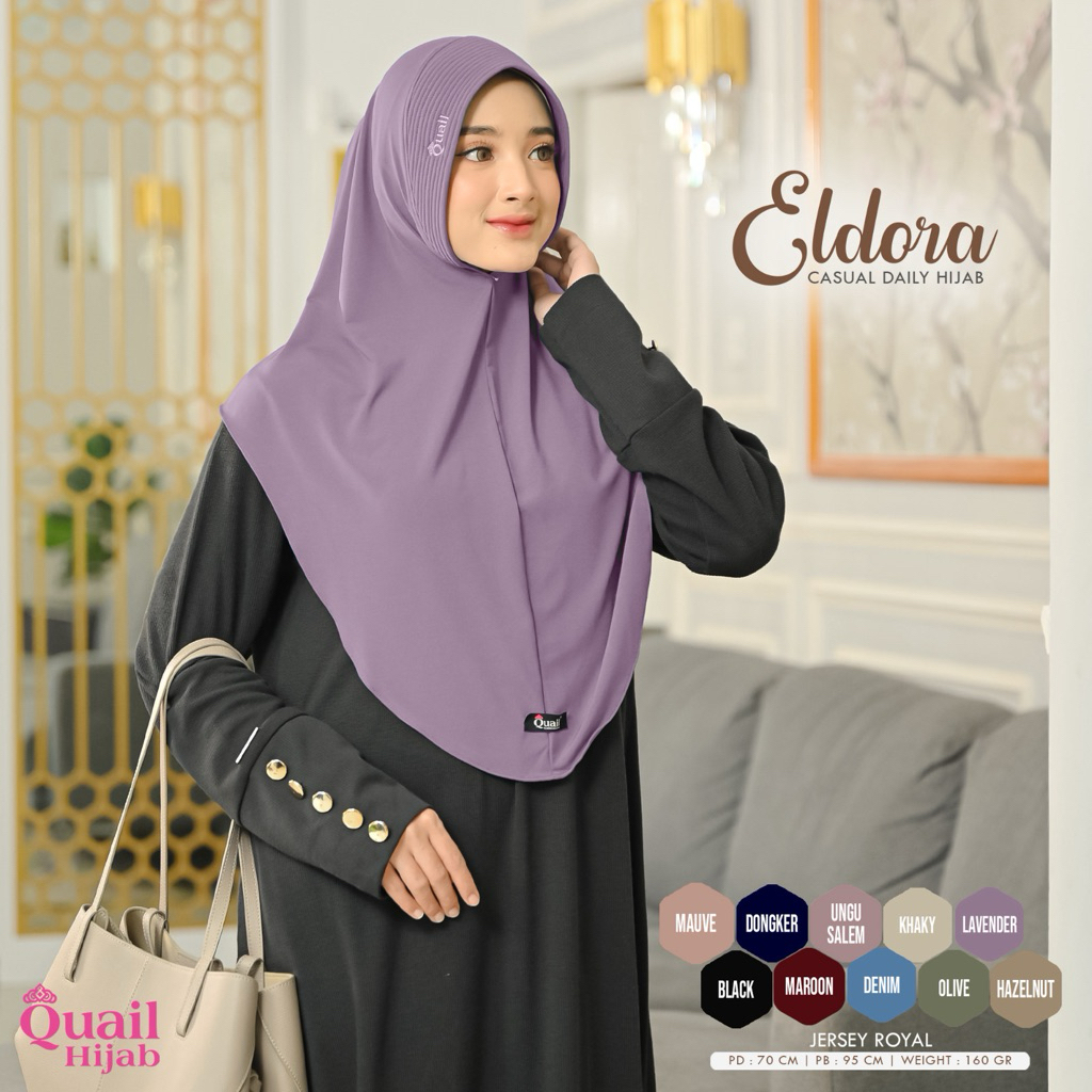 Quail Hijab - ELDORA HIJAB INSTAN ORI QUAIL JERSEY PREMIUM