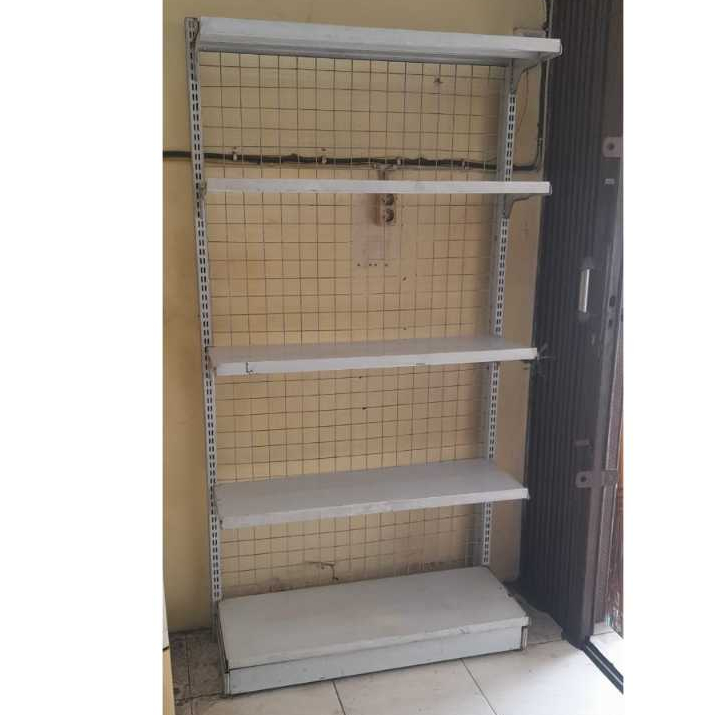 Rak minimarket, rak gondola 1 set preloved bekas pakai masih bagus