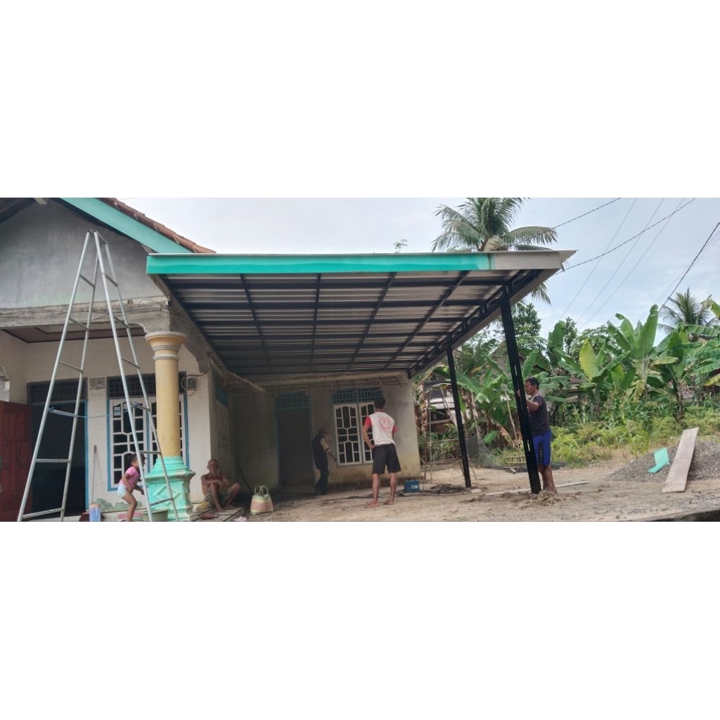 kanopi emperan rumah teras rumah besiholo