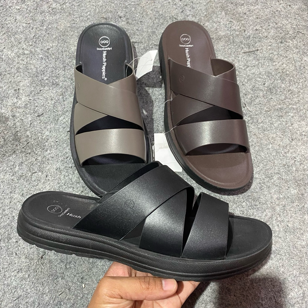 Sandal Pria kulit Hush puppies Original
