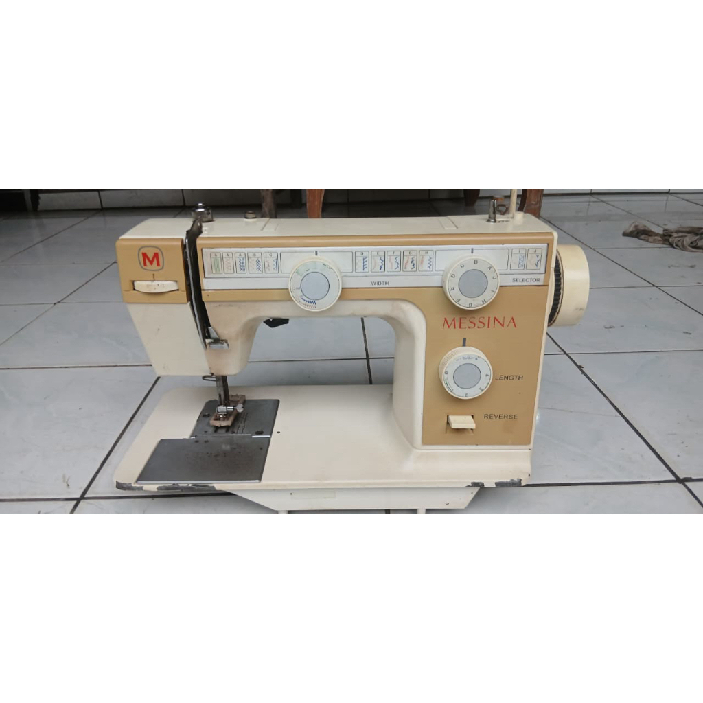Mesin Jahit Second merk MESSINA sudah lengkap dengan obras dan lubang kancing, kondisi OK siap pakai