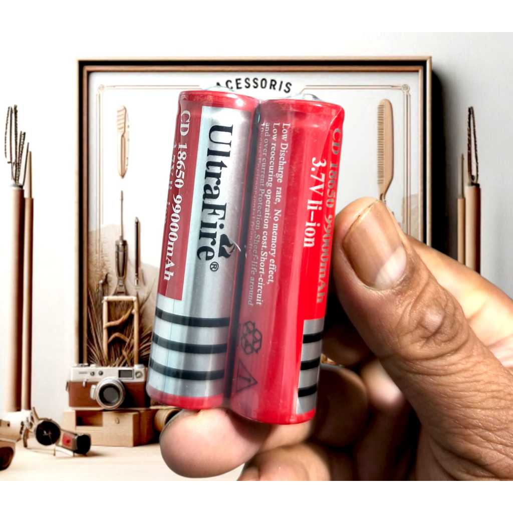 Baterai Ultrafire 18650 99000mah Baterai Ultrafire 3.7V li-ion