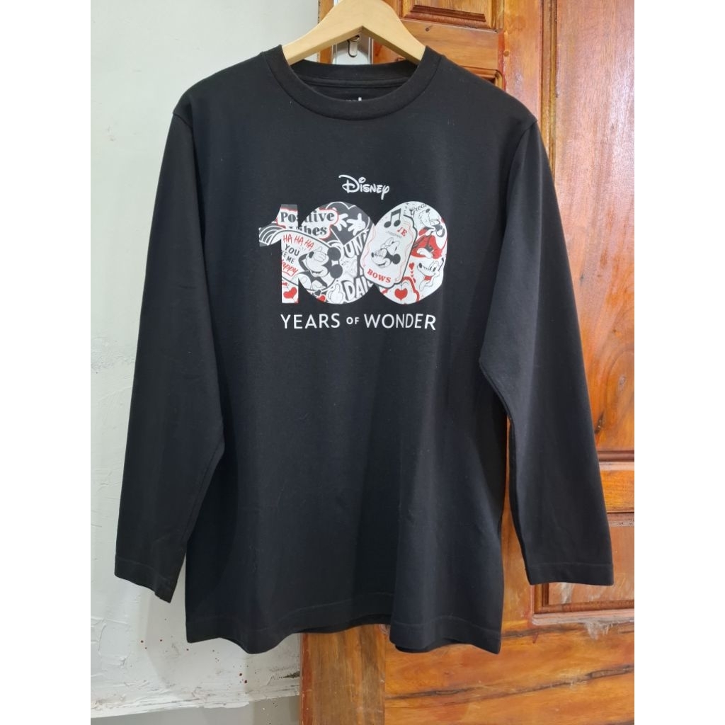 Atasan kaos wanita disney lengan panjang