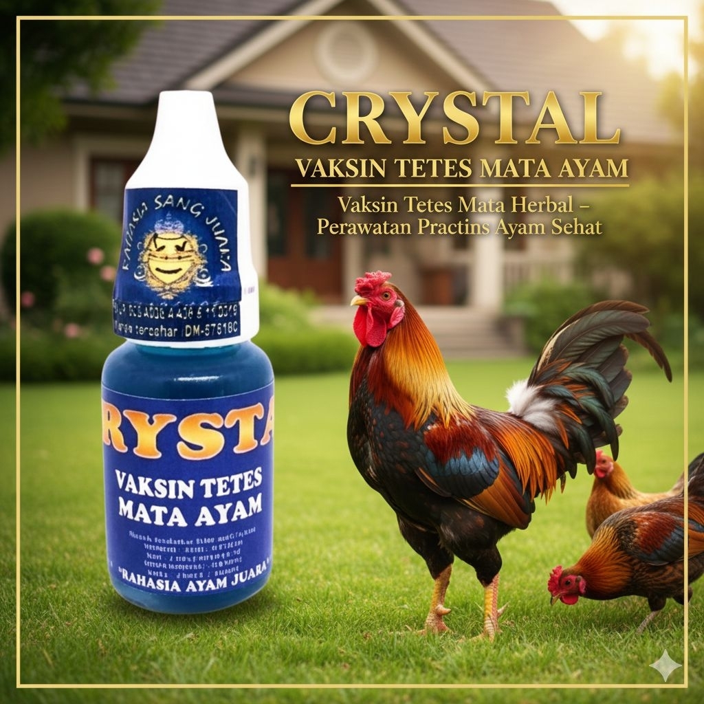 VAKSIN TETES MATA UNTUK AYAM Crystal
